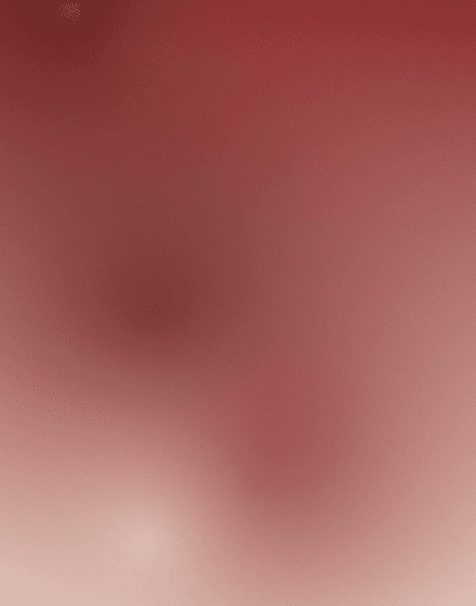Deep red abstract painting with a pale rectangular opening